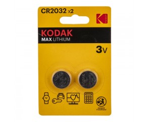 Батарейка литиевая KODAK CR2032/2BL MAX Lithium цена за блистер 2 шт