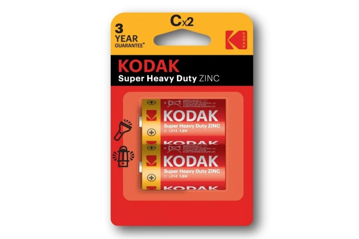 Батарея солевая KODAK R14/2BL Super Heavy Duty цена за блистер 2 шт