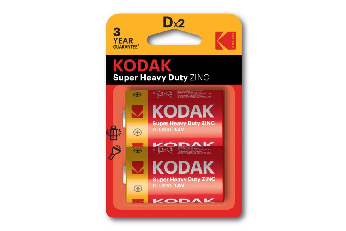 Батарея солевая KODAK R20/2BL Super Heavy Duty блистер цена за 2 шт