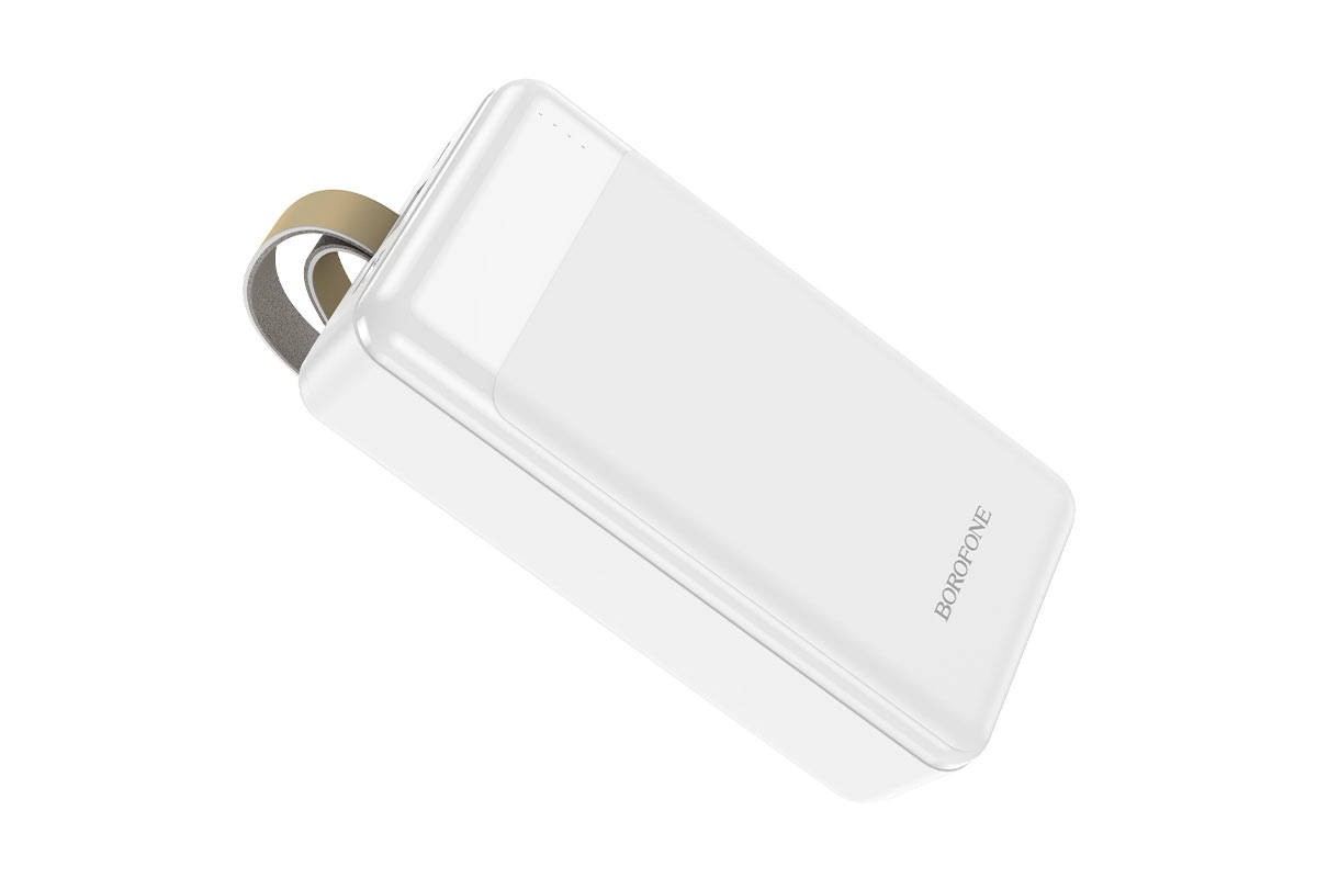 Универсальный дополнительный аккумулятор Power Bank BOROFONE BJ19B Incredible PD20W + QC3.0 (30000 mAh) белый