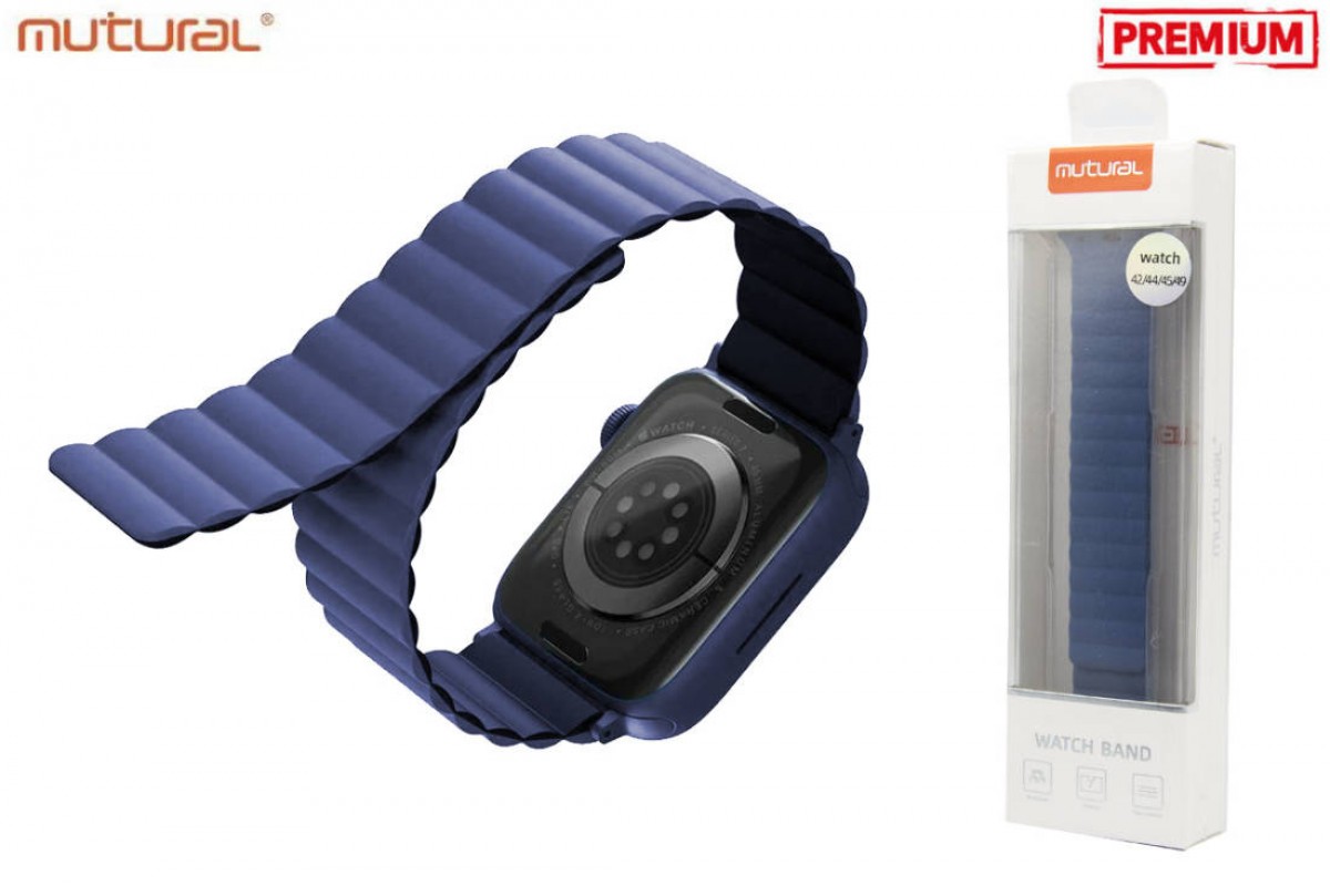 Ремешок MUTURAL MODI магнитный для Apple Watch 42-49 мм цвет синий