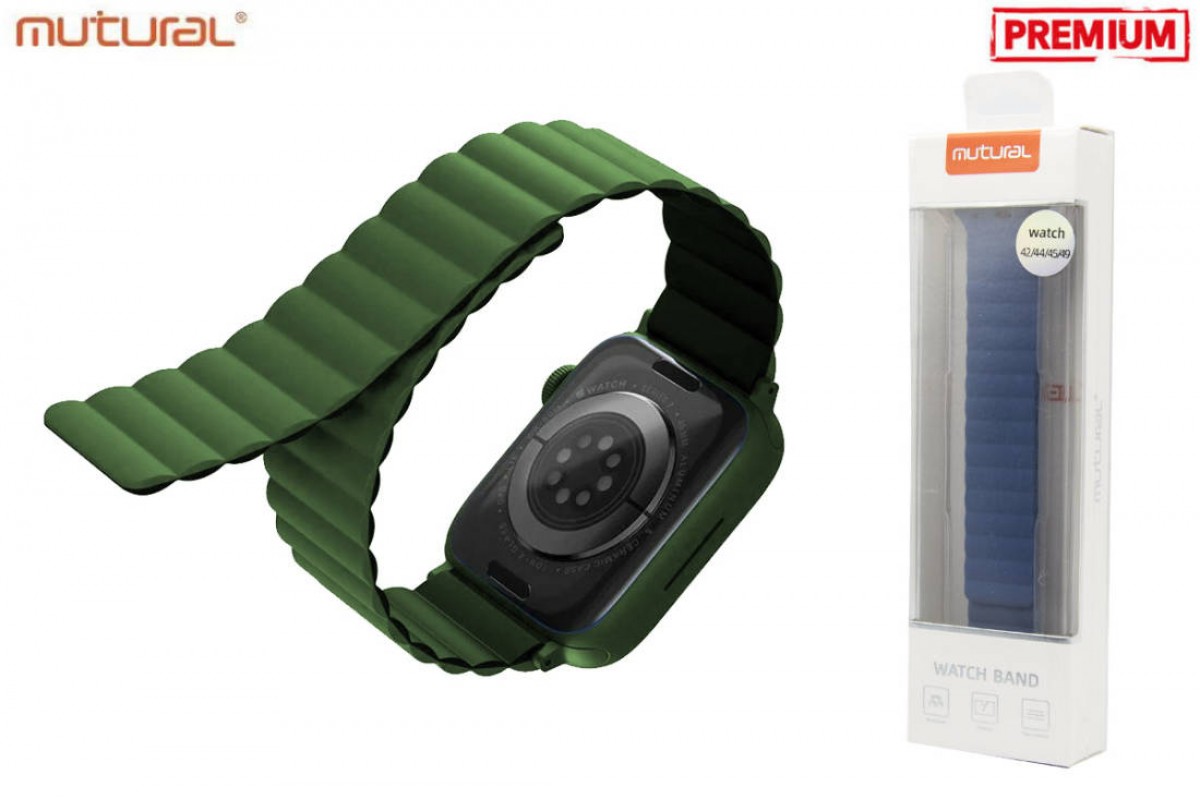 Ремешок MUTURAL MODI магнитный для Apple Watch 42-49 мм цвет зеленый