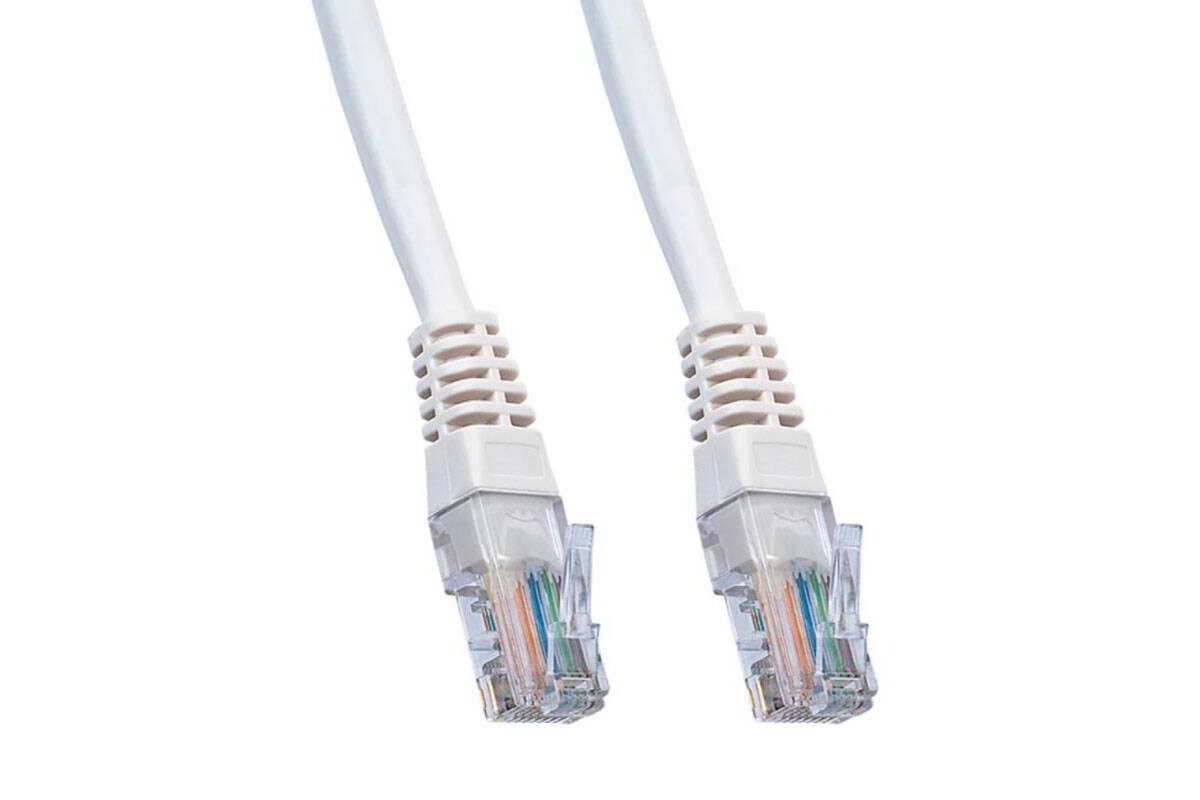 Кабель интернет LAN патч корд PERFEO UTP кат.5е RJ-45 вилка - RJ-45 вилка, длина 2 м. (P6003)