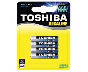 Батарейка алкалиновая Toshiba LR03/4BL High Power Alkaline