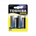 Батарейка алкалиновая Toshiba LR20/2BL (цена за блистер 2 шт)