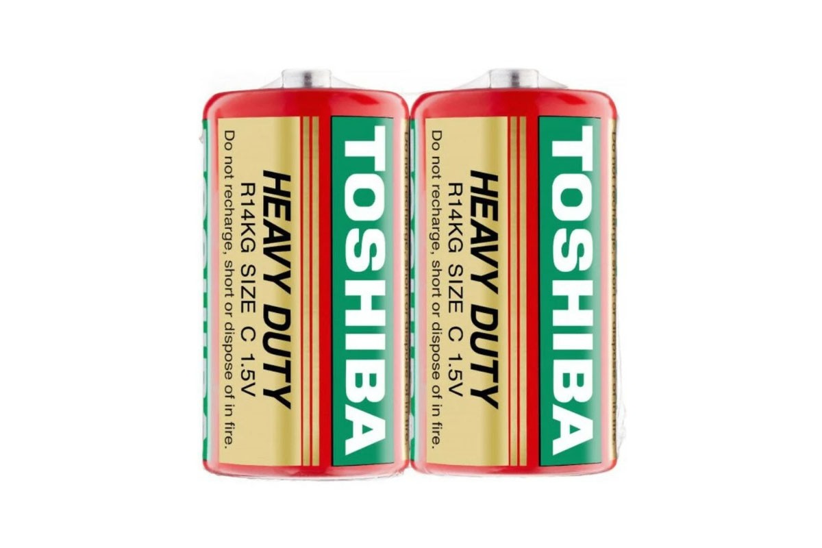 Батарейка солевая Toshiba R14/2SHl (цена за спайку 2 шт)
