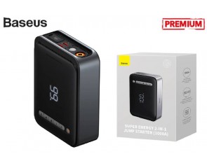 Стартер BASEUS Super Energy 2in1 Car Jump (1000A), 2.4A, 8000 мАч, черный