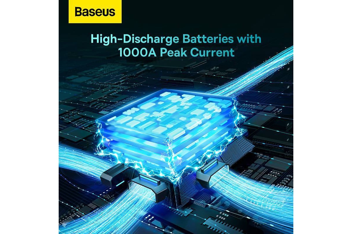 Стартер BASEUS Super Energy 2in1 Car Jump (1000A), 2.4A, 8000 мАч, черный Стартер BASEUS Super Energy 2in1 Car Jump (1000A), 2.4A, 8000 мАч, черный