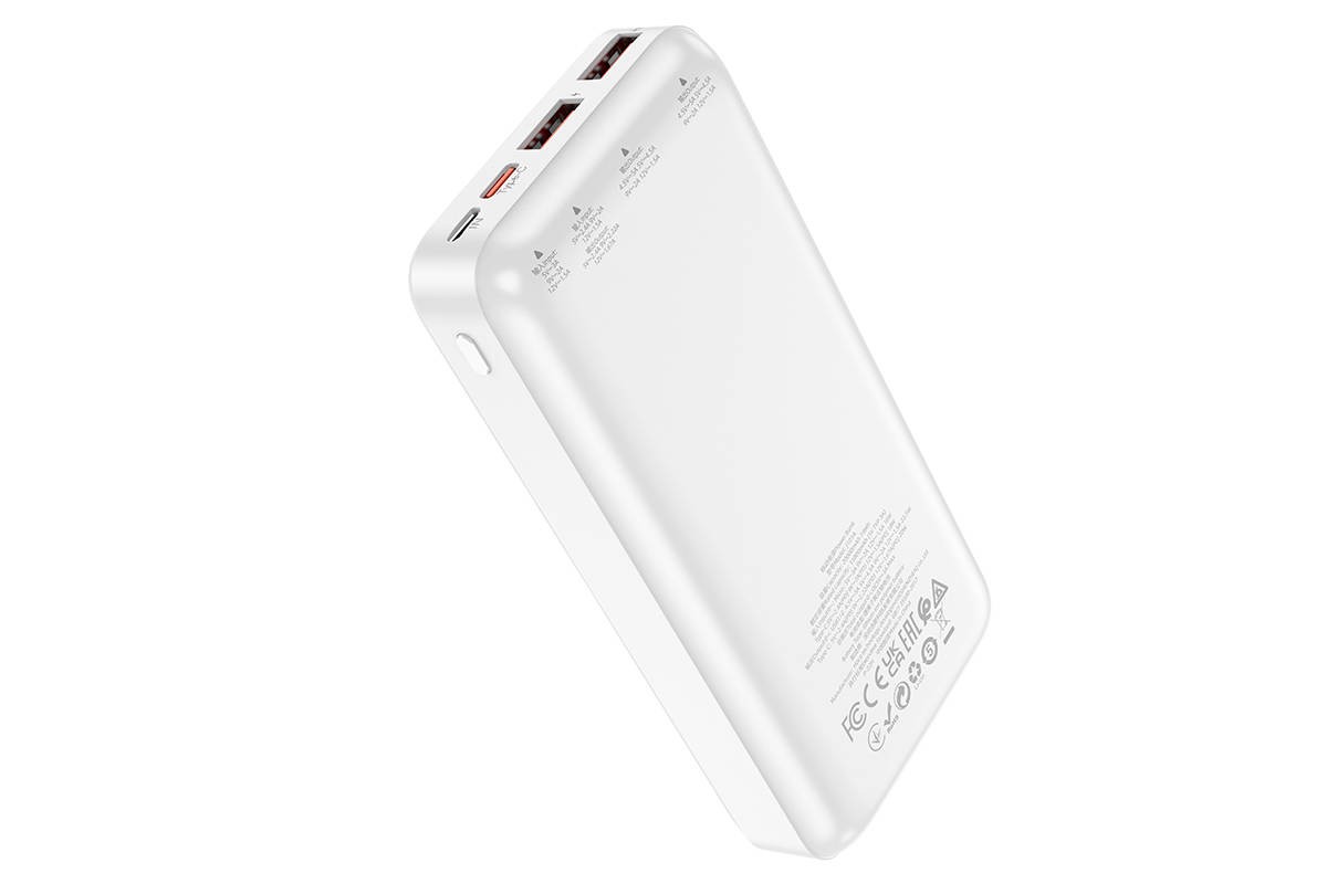Универсальный дополнительный аккумулятор Power Bank HOCO J101A  22.5W  (20000 mAh) белый