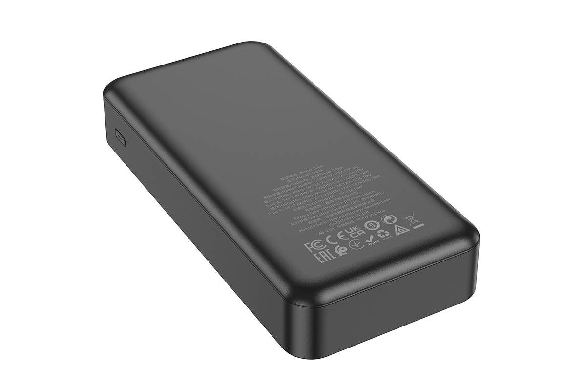 Универсальный дополнительный аккумулятор Power Bank HOCO J102A PD20W + QC3.0  (20000 mAh) черный