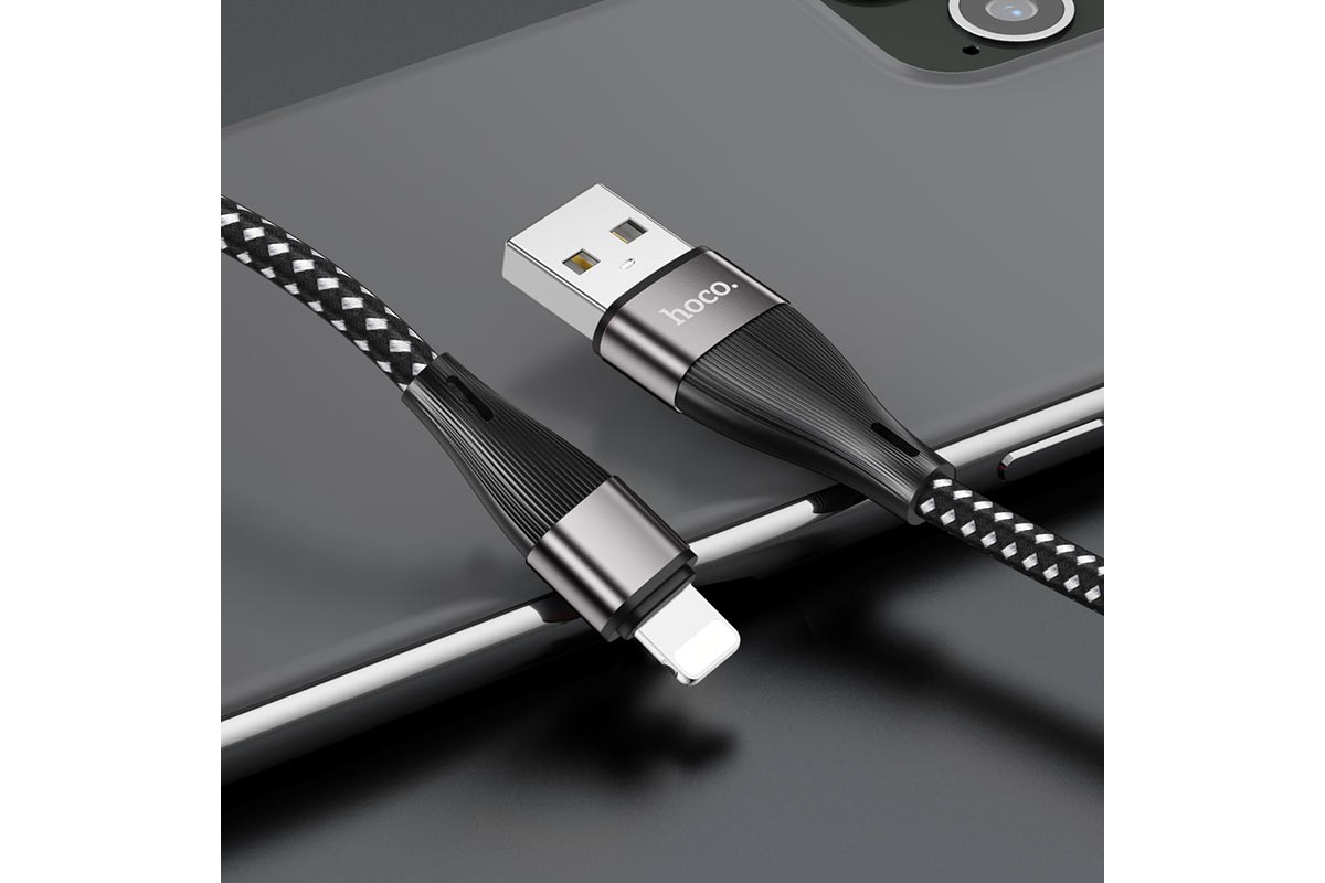 Кабель для iPhone HOCO X57 Blessing charging data cable for Lightning 1м черный