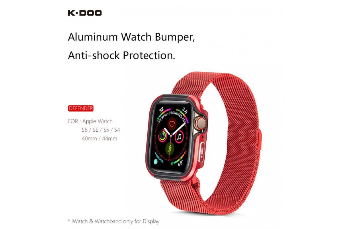 Защитная накладка для Apple Watch 41 мм K-DOO DEFENDER (черный)