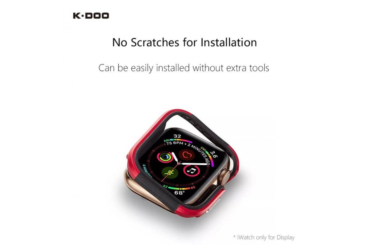 Защитная накладка для Apple Watch 49 мм K-DOO DEFENDER (черный)