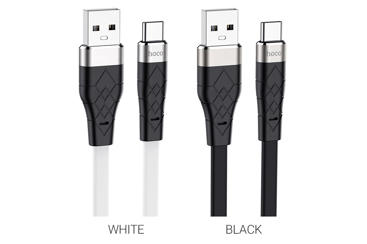 Кабель USB HOCO X53 Angel silicone charging cable for Type-C (белый) 1 метр