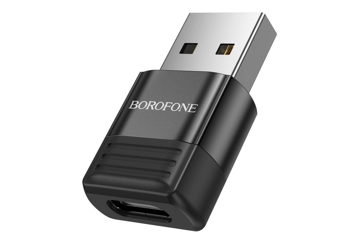 Переходник OTG Borofone BV18 USB штекер на Type-C гнездо USB2.0 адаптер
