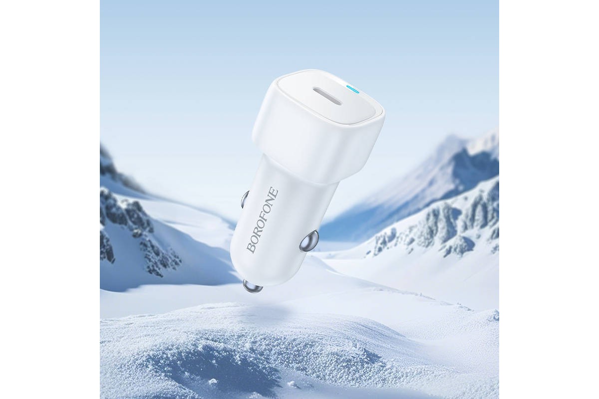 Автомобильное зарядное устройство BOROFONE BZ34A Cloud с одним портом PD20W (черный)