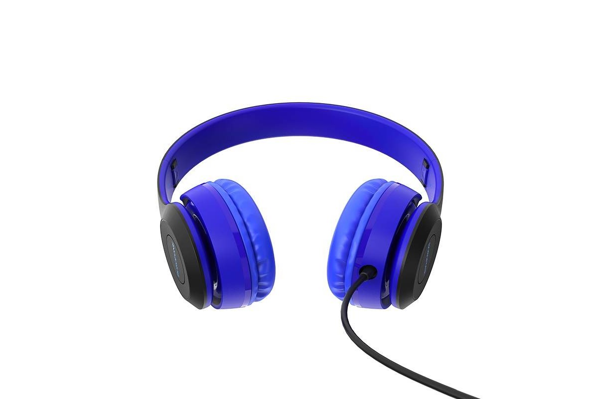Внешние наушники/гарнитура  BO5 BOROFONE Star sound wired headphones синий