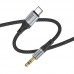 Кабель аудио HOCO UPA26 (штекер Type-C - вход AUX 3.5 mm) 1м черный