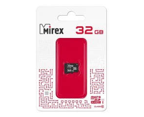 Карта памяти microSDHC MIREX 32 GB UHS-I (class 10) без адаптера (13612-MCSUHS32)