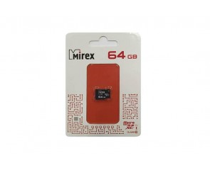Карта памяти microSDХC MIREX 64 GB UHS-I U1 (class 10) без адаптера (13612-MC10SD64) Карта памяти microSDХC MIREX 64 GB UHS-I U1 (class 10) без адаптера (13612-MC10SD64)
