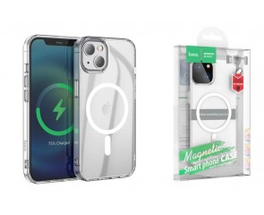 Чехол для iPhone 14 Plus (6,7) HOCO Magnetic series тонкий (прозрачный)