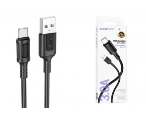 Кабель USB - USB Type-C BOROFONE BX111, (черный) 1м