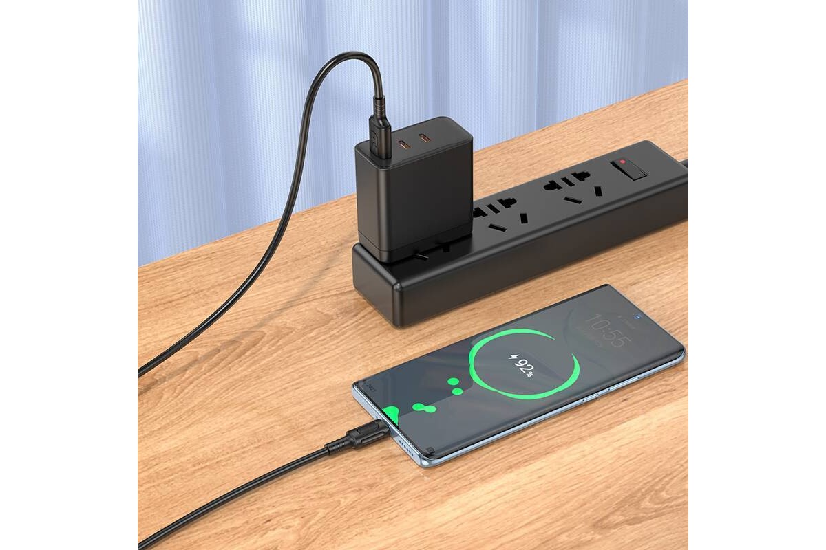 Кабель USB - USB Type-C BOROFONE BX111, (черный) 1м