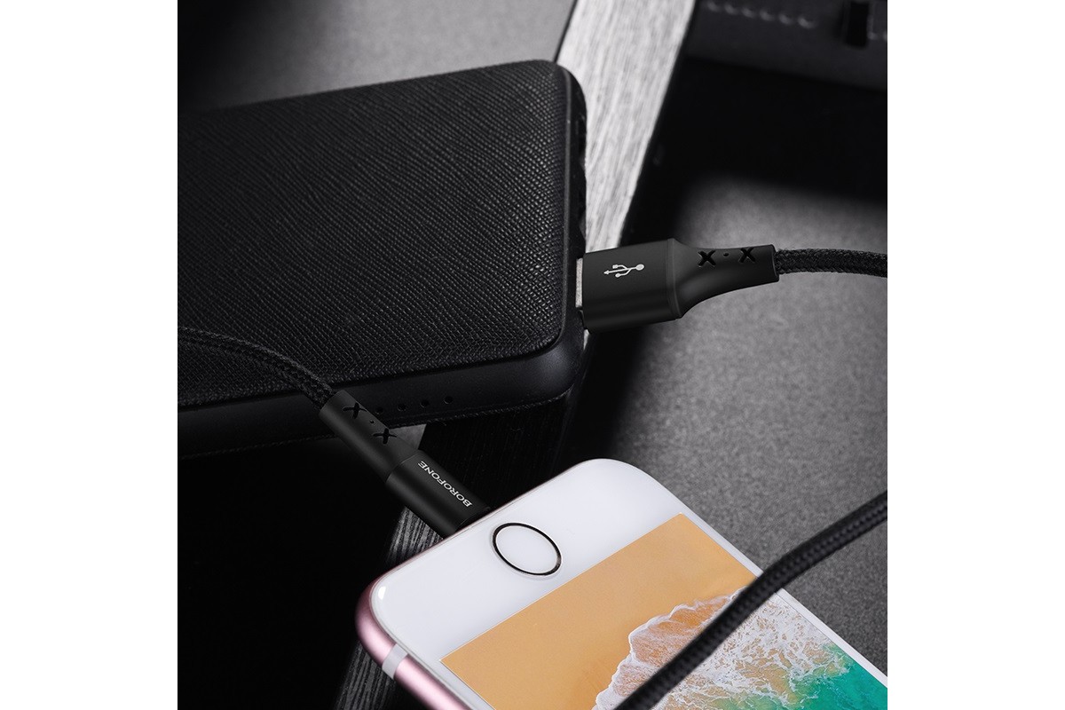Кабель для iPhone BOROFONE BX20 Enjoy charging data cable for Lightning 1м черный