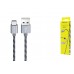 Кабель USB BOROFONE BX24 Ring current charging data cable for Type-C (серый) 1 метр