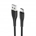 Кабель USB BOROFONE BX37 Wieldy charging data cable for Type-C (черный) 1 метр
