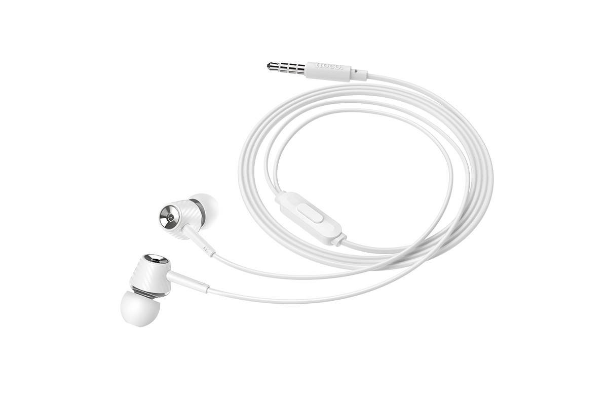 Гарнитура HOCO M70 Graceful universal earphones белая