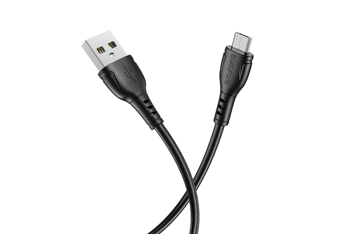 Кабель USB micro USB BOROFONE BX51 Triumph charging data cable (черный) 1 метр