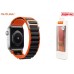 Ремешок MUTURAL ALPINE LOOPBACK SERIES тканевый для Apple Watch 38-41 мм цвет черно-оранжевый