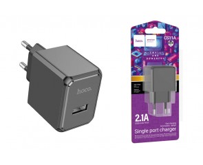 Сетевое зарядное устройство USB HOCO CS11A  2100 mAh (черный)