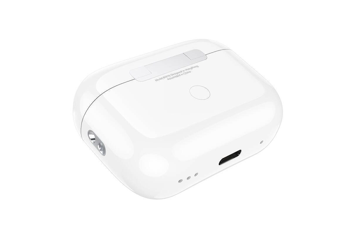 Наушники вакуумные беспроводные BOROFONE BW76 Brocade true wireless ANC noise reduction touch screen BT headset (белый) с дисплеем