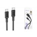 Кабель USB Type-C - USB Type-C BOROFONE BX111, PD60W (черный) 1м