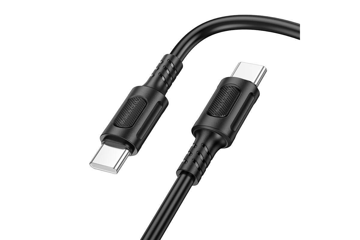 Кабель USB Type-C - USB Type-C BOROFONE BX111, PD60W (черный) 1м