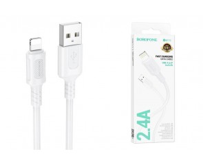Кабель USB - Lightning BOROFONE BX111, 2,4A (белый) 1м