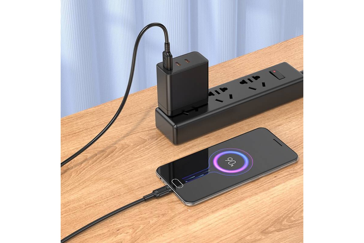 Кабель USB - MicroUSB BOROFONE BX111 2,4A (черный) 1м