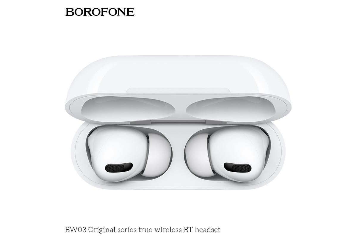 Беспроводные наушники BOROFONE BW03 Plus True wireless BT headset белые