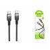 Кабель USB Type-C - USB Type-C HOCO X109 PD60W (черный) 1м силиконовый