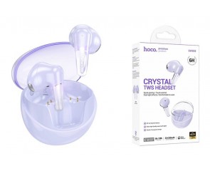 Наушники вакуумные беспроводные HOCO EW202 Magic true wireless BT headset (фиолетовый) 