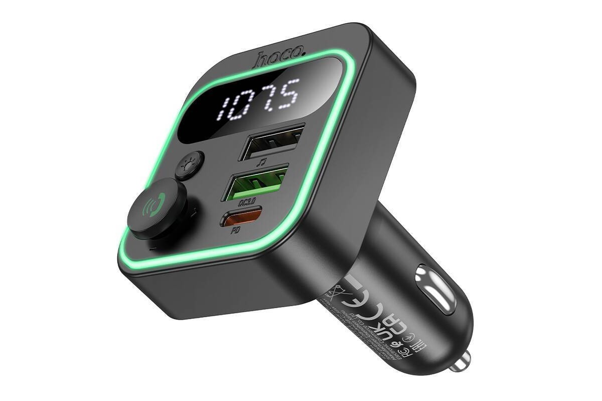FM-Модулятор HOCO E85 Tiger PD20W+QC3.0 car BT FM transmitter
