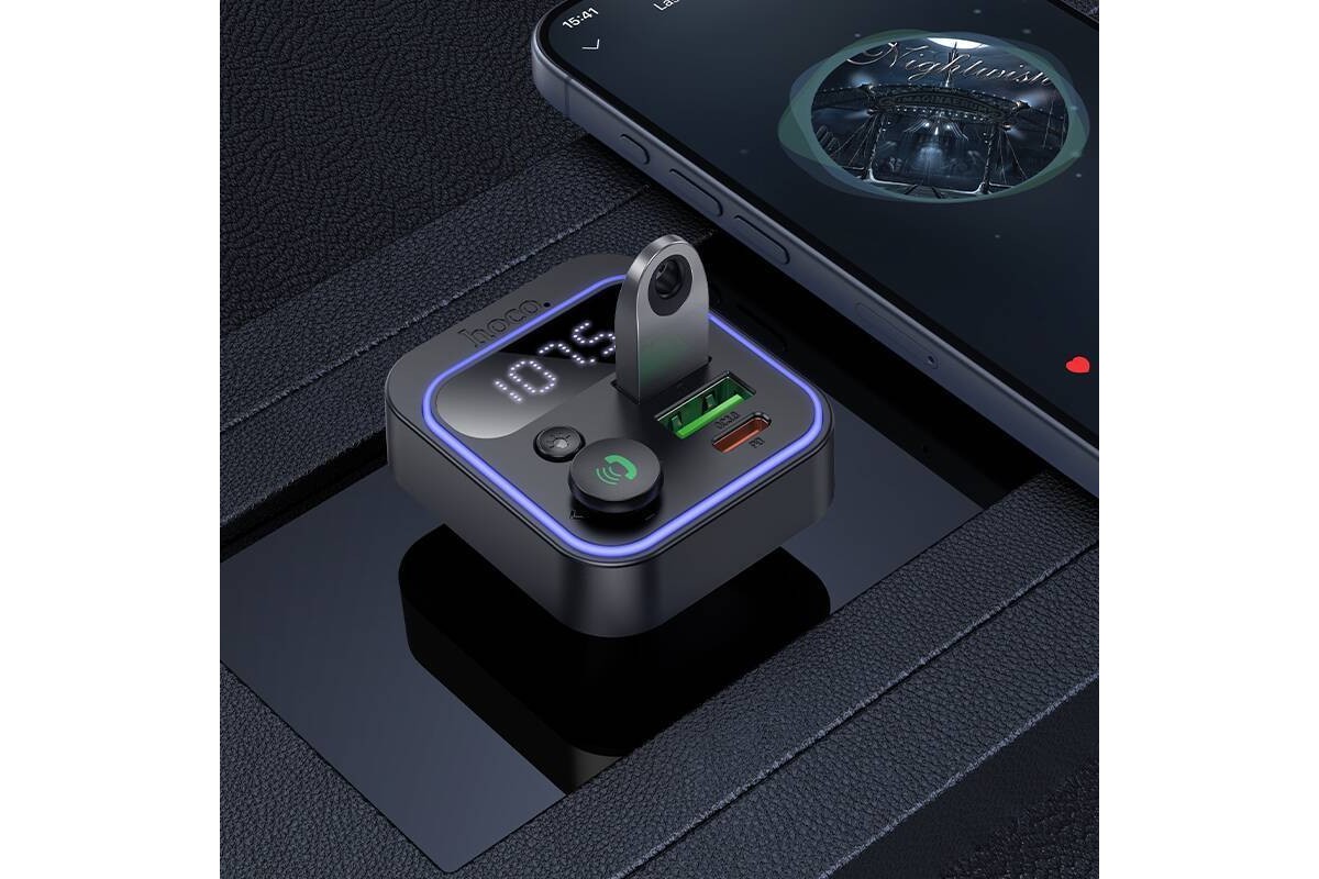 FM-Модулятор HOCO E85 Tiger PD20W+QC3.0 car BT FM transmitter