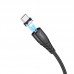 Кабель USB HOCO X63 Racer magnetic charging cable for Micro (черный) 1 метр