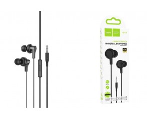 Наушники вакуумные проводные HOCO M114 Jia universal earphones with microphone (черный) Наушники вакуумные проводные HOCO M114 Jia universal earphones with microphone (черный)