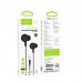 Наушники вакуумные проводные HOCO M114 Jia universal earphones with microphone (черный)