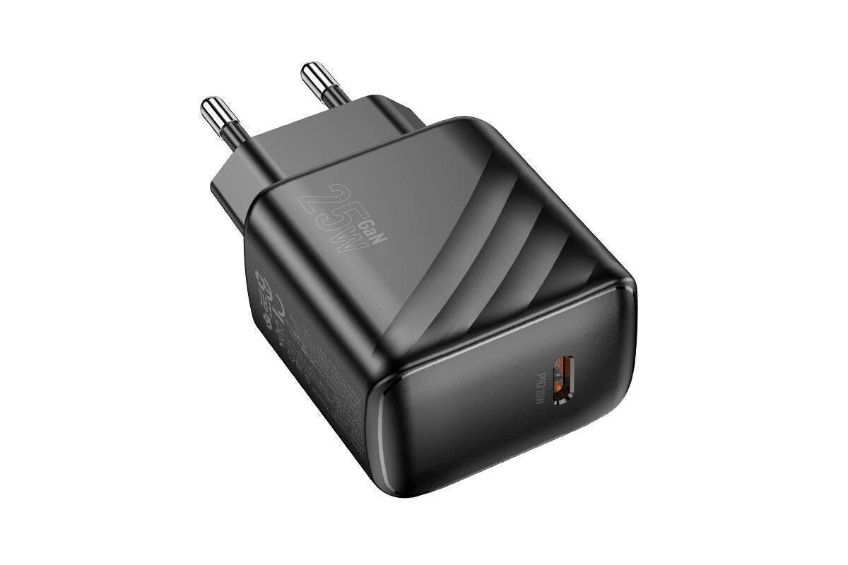 Сетевое зарядное устройство USB-C HOCO CS24A PD 25W (черный)