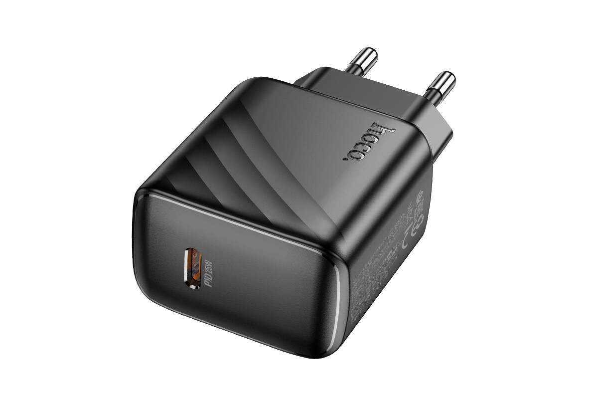 Сетевое зарядное устройство USB-C HOCO CS24A PD 25W (черный)