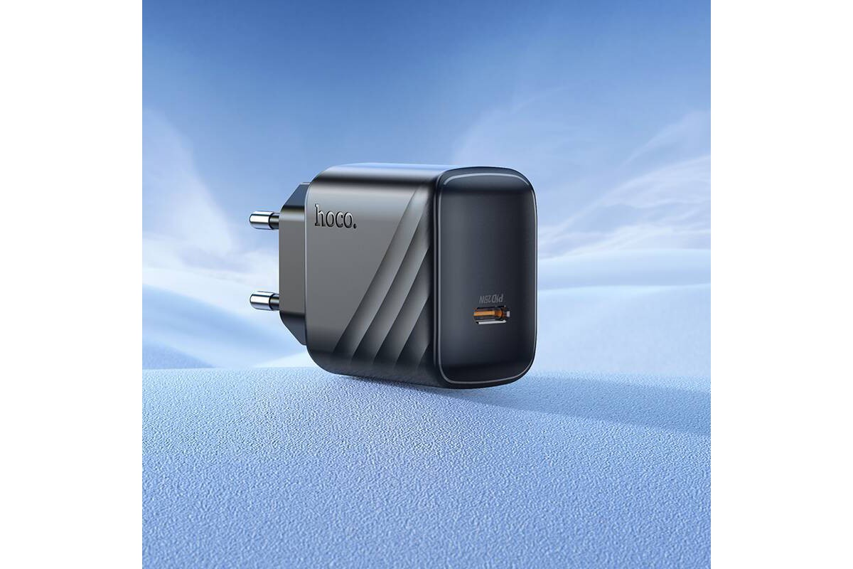 Сетевое зарядное устройство USB-C HOCO CS24A PD 25W (черный)